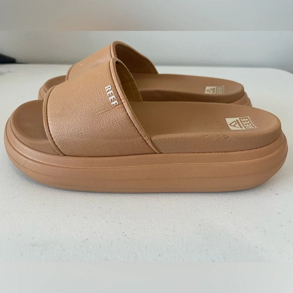 Reef Cushion Bondi Bay Slides – Tan/Nude – Women’s Size 10 l Poshmark - Picture 3 of 7